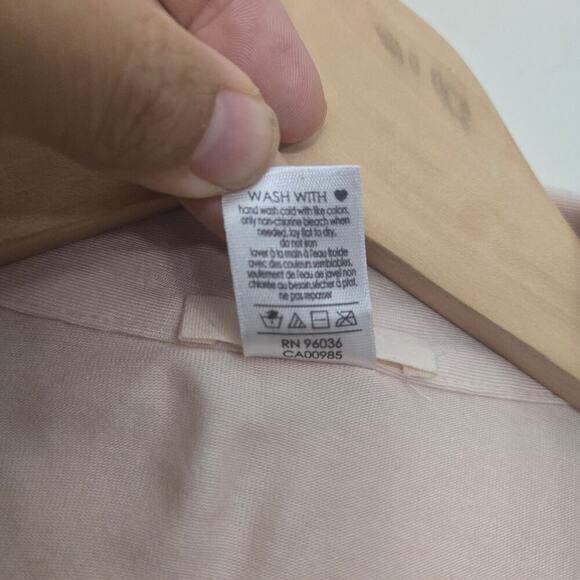 Eberjey Ruthie Short Sleeve Ruffle Pajama Top Size S Cream Modal Soft Cozy - Picture 6 of 8